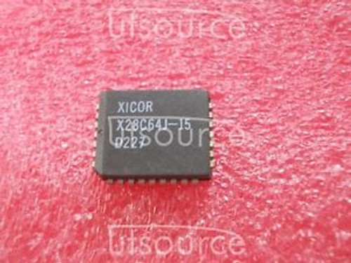 50PCS X28C64J-15  Encapsulation:PLCC-325 Volt Byte Alterable E2PROM