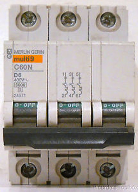 New Schneider Electric 6A Miniature Circuit Breaker 24671