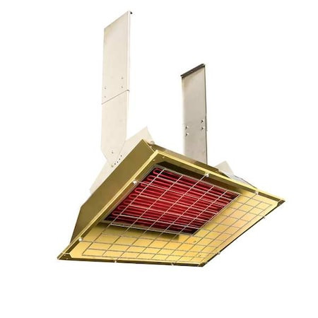 FOSTORIA Infrared Overhead Electric Heater, 1, 3 Phase, Aluminum, 480v Ac - P43-FSS-3