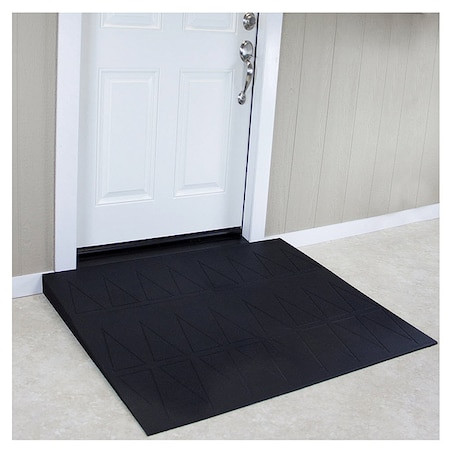 SAFERESIDENTIAL RAMPS Ada Ramp,3-3/4in.h,45-1/2in.l,48in.w,blk - SRR2375