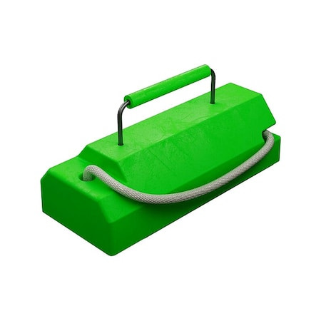CHECKERS Aviation Chock,green,4 1/2" H - AC4614LRRPCHFLG