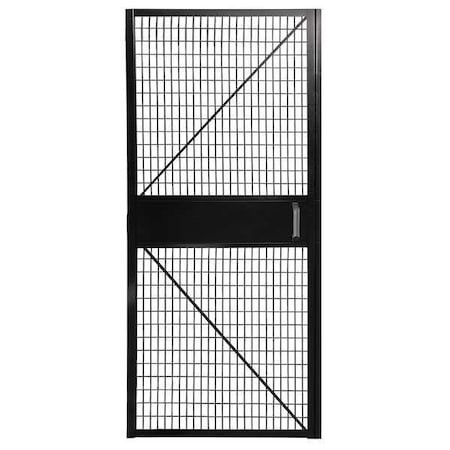 SAF-T-FENCE Hinged Door,34 in X 7 Ft,powder Coated - C-HS034082-B-SL1