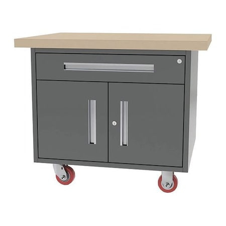 GREENE MANUFACTURING Mobile Workbench,38" W X 24" D X 34" H - MG-225.STL