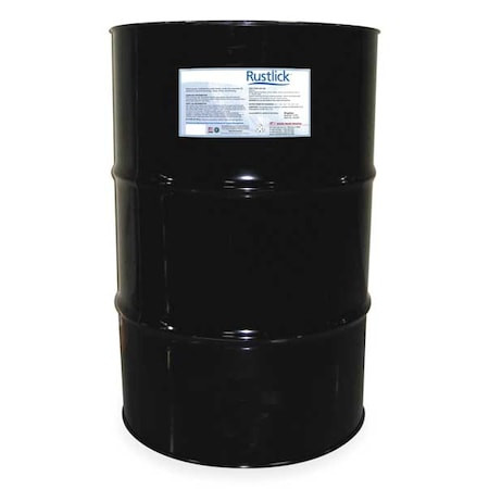 RUSTLICK Cutting Fluid, Powersaw, 55 Gal, Drum, Dark Blue - 76255