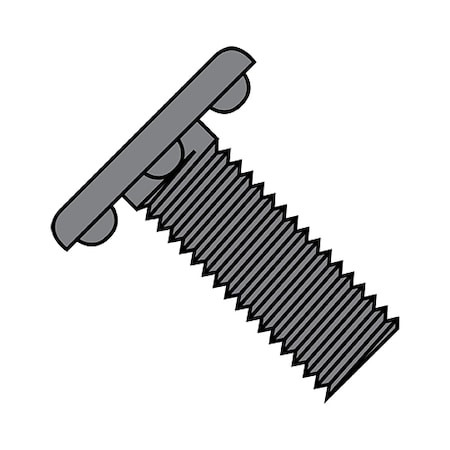 N/A Weld Stud, 6-32, 0.797 In, Bottom Projection, Steel, Plain Finish, 5000 Pk - 0612WB