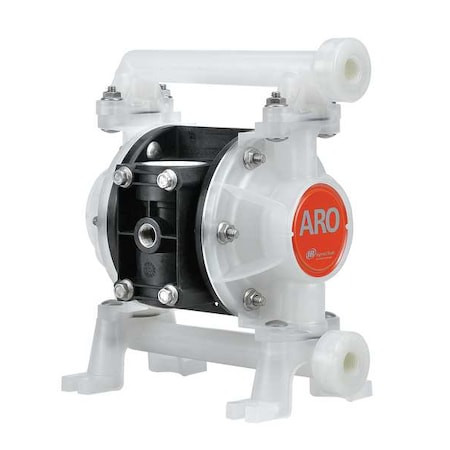 ARO Double Diaphragm Pump, Polypropylene, Air Operated, Hytrel, 8.7 Gpm Gpm 150 Degrees F - PD03P-APS-0JC