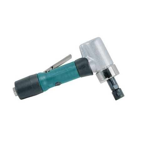 DYNABRADE 7 Degree Offset Offset Die Grinder .7 Hp 7 Degree, 1/4 in Npt Female Air Inlet, 1/4" and 6mm Collet - 52297
