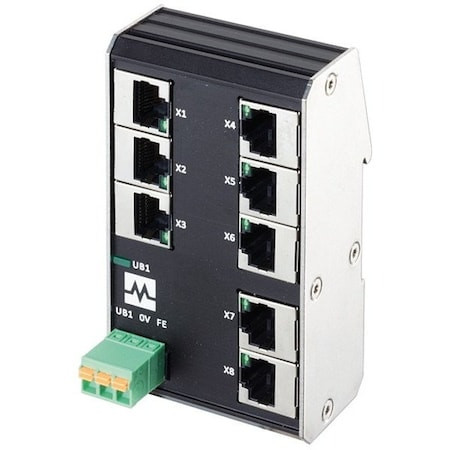 MURRELEKTRONIK Ethernet Switch,ip20,1000 Mbps - 58908