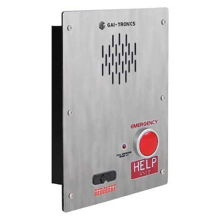 GAI-TRONICS Emergency Telephone,analog,silver - 397-002RT