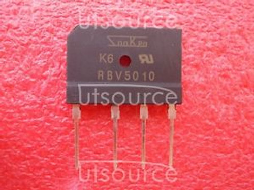 50PCS RBV5010  Encapsulation:DIP4SILICON BRIDGE RECTIFIERS