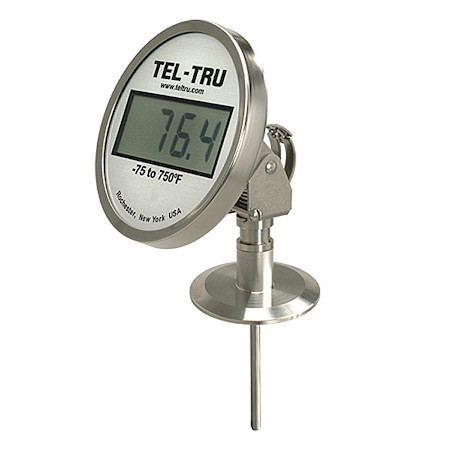 TEL-TRU Digital Dial Thermometer,2-1/2" Stem L - SD5AB58213-P22023-20