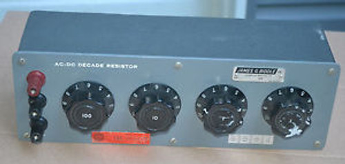 Nice Used Biddle Model 601143-2  AC-DC Decade Resistor