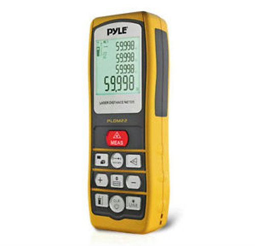 New Pyle PLDM22 Handheld Laser Distance Meter W Backlit LCDDisplay Direct Volume