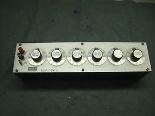 General resistance Resist-O-Stat-II RDS64-A Decade Resistor