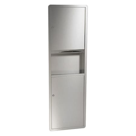 BRADLEY Semi-recessed Towel/waste Unit - 235-100000