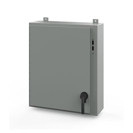 NVENT HOFFMAN Keyed Handle Electrical Enclosures, 30 in H, 8 in D, 25.38 in W, Nema 12, Steel - A30SA2608LPPL