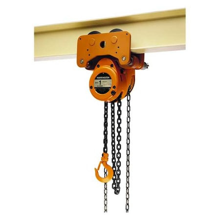 HARRINGTON Low Headroom Chain Hoist,10 Ft.lift - NTH050-10