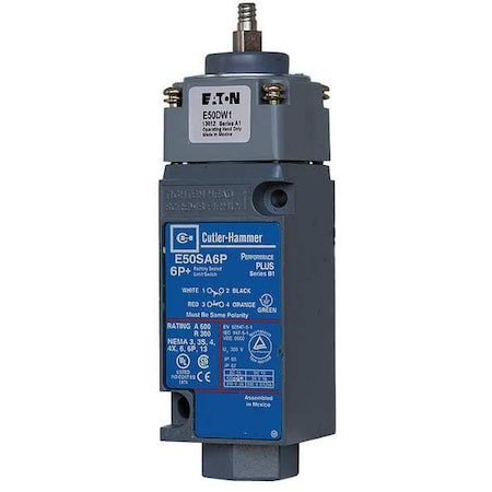 EATON Heavy Duty Limit Switch, Wobble Stick, 2nc/2no, 10a at 600v Ac, Actuator Location Top - E50BW16P