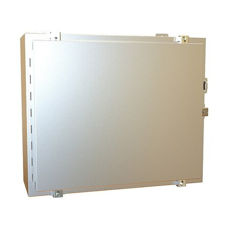 HAMMOND Clamps Electrical Enclosure, 20 in H, 8 in D, 24 in W, 12, 13, 3r, 4, 4x, Stainless Steel - 1418N4SSER8