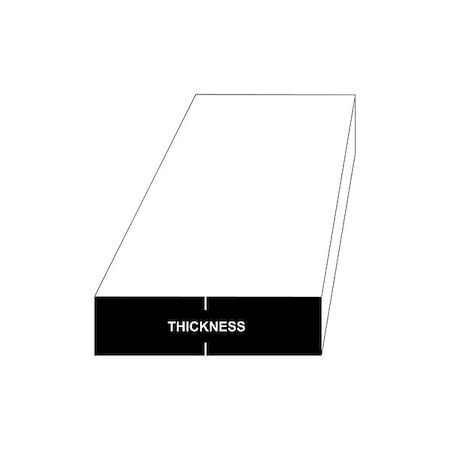 N/A Brass Plate 260-h02,0.25" Thick,24 in L - 1599_12_24