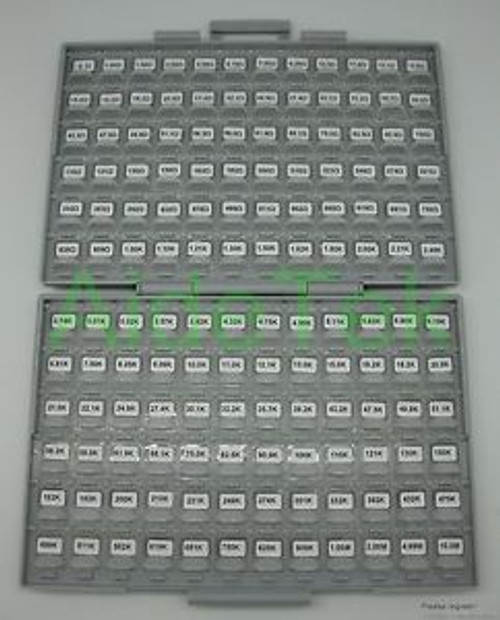 New SMD surface mount 0603 1% sample resistor kit in enclosure 144Vx100=14400pcs