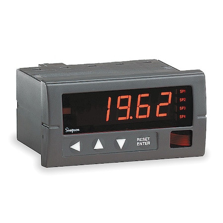 SIMPSON ELECTRIC Digital Panel Meter,resistance - H335-1-81-020