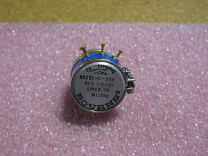 BOURNS VARIABLE RESISTOR # 3535S-51-203-20K  RES 20K  +/- 3%