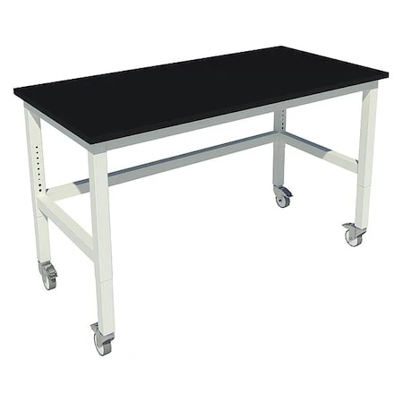 INSTOCK Patriot Work Bench, Steel, Steel Frame, Petal White - GRPT6030-C-2