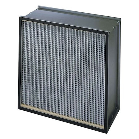 KOCH FILTER Filter, Hepa99.97, Galv, 24x24x12, Dtf - H66A1X1