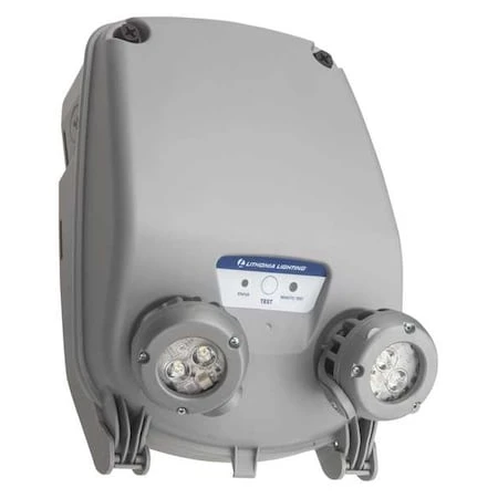 LITHONIA LIGHTING Emergency Light, 6.6w, Led, Plastic, Gray - INDL SP640L UVOLT LTP EHO SDRT