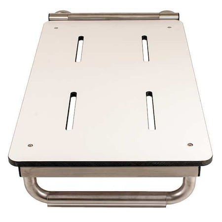 WINGITS Rectangular End Mount with Skis Tub Seat, 29" L, Phenolic, White - WBTES290150PW