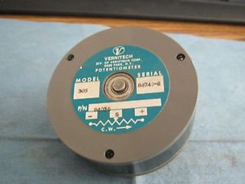 Vernitech Model: 305 Potentiometer.  N/N: 84036 &lt