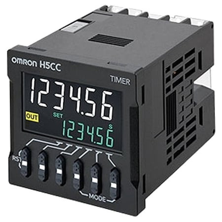 OMRON Timer,screw,con,12-48 Dc,24 Ac - H5CC-L8
