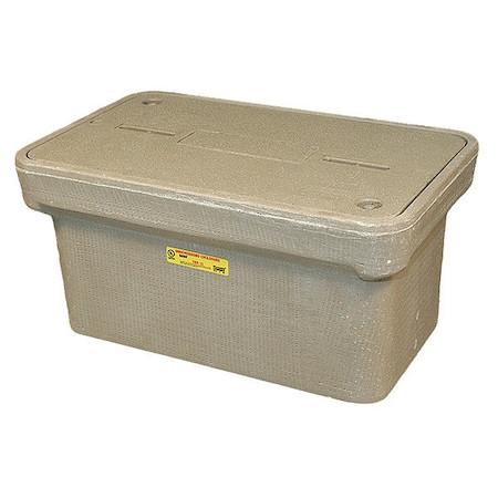 QUAZITE Underground Enclosure Assembly, Lighting Cover, 12 in H, 25 in L, 15-1/2 in W, 8,000 Lb - PG1324Z80129
