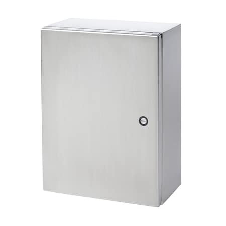 NVENT HOFFMAN 1/4 Turn Latch Electrical Enclosures, 24 in H, 16 in D, 24 in W, Nema 4x, 304 Stainless Steel - CSD242416SS