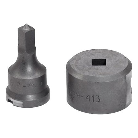 EDWARDS Square Punch & Die Set - ED9-PDSQ11/32