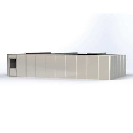 PORTA-KING 4-wall Modular In-plant Office, 8 Ft H, 40 Ft W, 20 Ft D, Gray - VK1DW 20'X40' 4-WALL