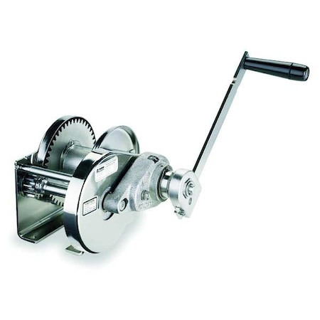 THERN Hand Winch,spur Gear,w/brake,2000 Lb. - M4312PBSS