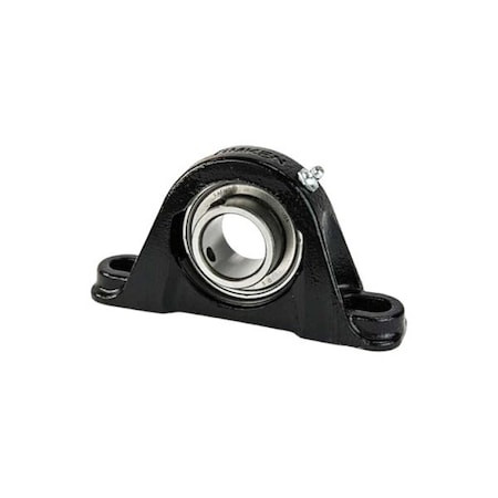 TIMKEN Pillow Block Bearing, Cast Iron Housing Material, Set Screw, Ball, 2-3/16 in Dia, Alloy Steel Insert Material - YASM 2 3/16