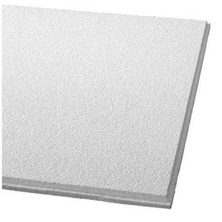 ARMSTRONG Dune Ceiling Tile, 24 in W X 48 in L, Angled Tegular, 15/16 in Grid Size, 10 Pk - 2712B