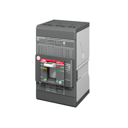 ABB Circuit Breaker, Xt1n Series, 80a, 3 Pole, 347v Ac, 50ka - XT1NU3080AFF000XXX