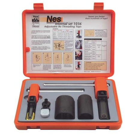 N/A Thread Repair Kit, Internal 7/8 in to 2 5/8 in Thrd Sz, Steel, Steel - NES1036