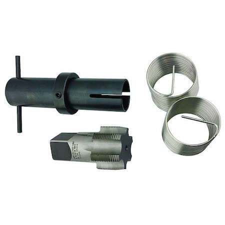 N/A Free-running Helical Insert Repair Kit, Helical Inserts, 2 7/8"-8, Plain Stainless Steel, 4 Inserts - 82315