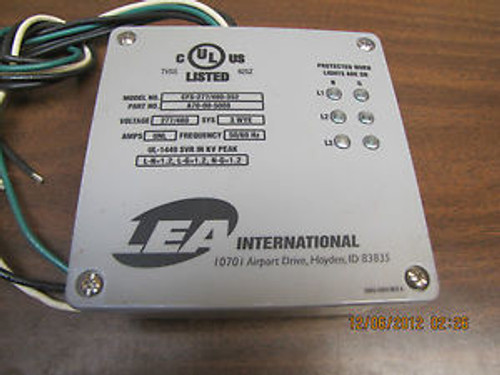 LEA INTERNATIONAL CFS-277/480-352 TVSS SURGE PROTECTOR A70-00-5008 3WYE 277/480V