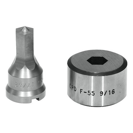 EDWARDS Hex Punch & Die Set - ED9-PDH17/32