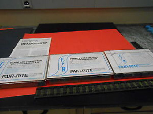 Fair-Rite Magnetic Materials Three (3) Complete EMI Suppression Lab Kits Nice+