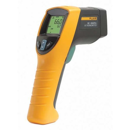 FLUKE Infrared Thermometer, Single Dot Laser Sighting Adjustable 0.30, 0.70, 0.95, Backlit Lcd - Fluke-561/CWG