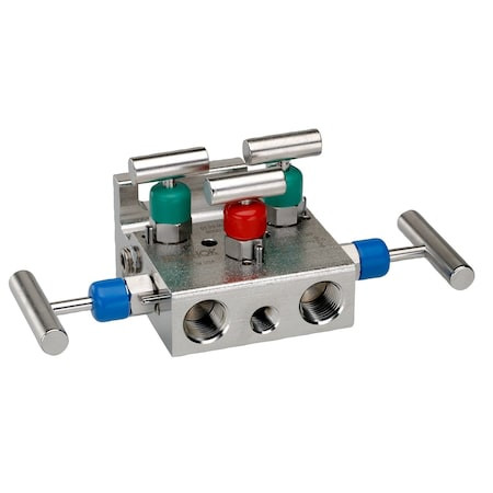 NOSHOK Natural Gas 5 Valve Carbon Steel Manifol - 5130-MMC