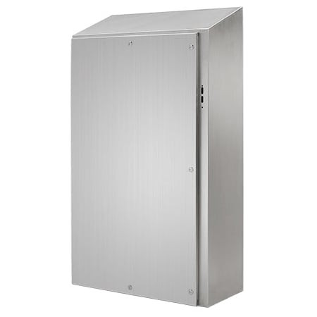 NVENT HOFFMAN 1/4 Turn Latch Electrical Enclosures, 24 in H, 8 in D, 25 in W, Nema 4x, 304 Stainless Steel - WS24HS2508SS