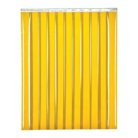 TMI Welding Strip Curtain, 10 in W., 8 in H., Amber - SD14-0808-10